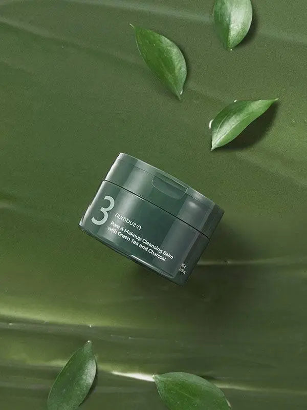 Numbuz in No.3 Green Tea and Charcoal Cleansing Balm, 85g - Sk Atelier