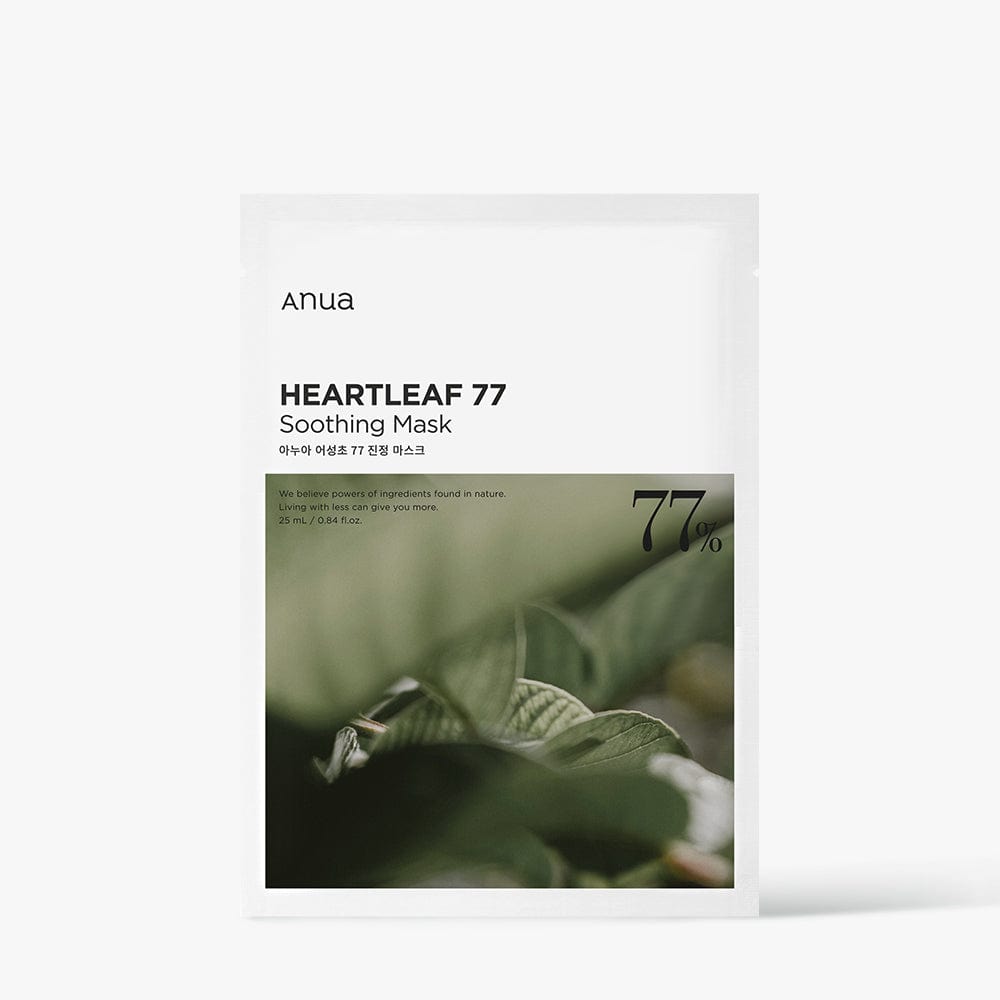 Anua HEARTLEAF 77% SOOTHING SHEET MASK 25ml X 10ea Anua