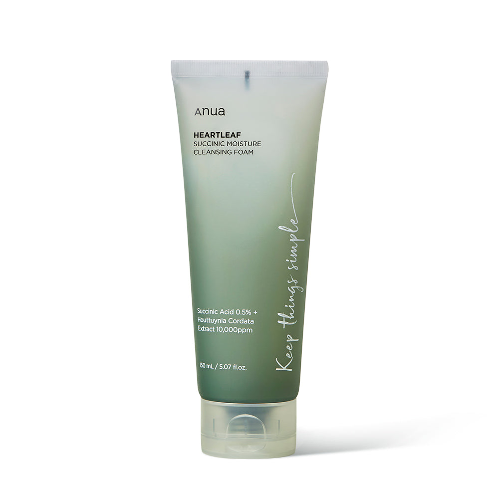 Anua HEARTLEAF SUCCINIC MOISTURE CLEANSING FOAM 150ml Anua