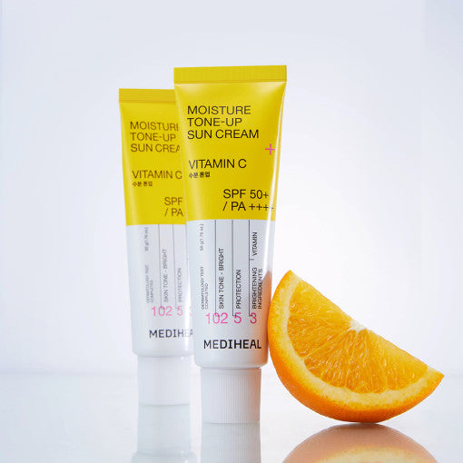 MEDIHEAL Moisture Tone-Up Sun Cream Vitamin C 50ml (SPF 50+, PA++++) MEDIHEAL