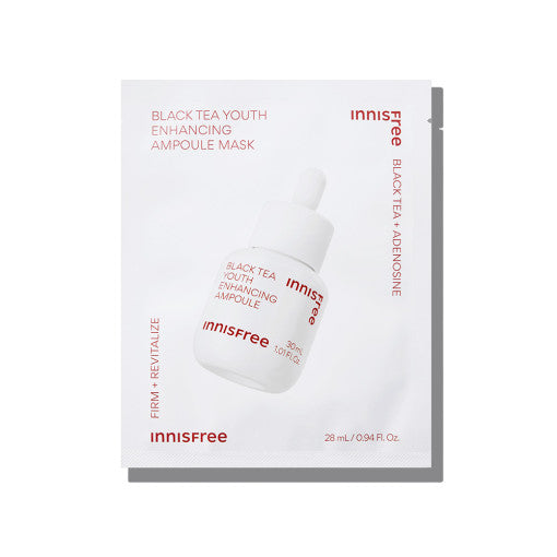 innisfree Black Tea Youth Enhancing Ampoule Mask 28ml X 6ea innisfree