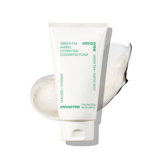 innisfree Green Tea Amino Hydrating Cleansing Foam 250g innisfree