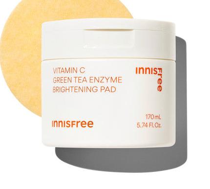 innisfree Vitamin C Green Tea Enzyme Brightening Pad 170ml (60 Pads) innisfree