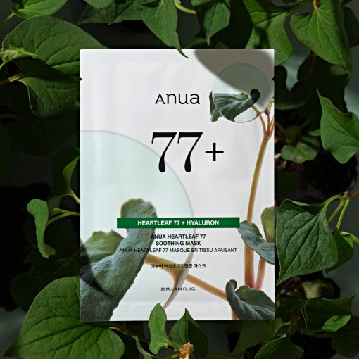 Anua HEARTLEAF 77% SOOTHING SHEET MASK 25ml X 10ea Anua